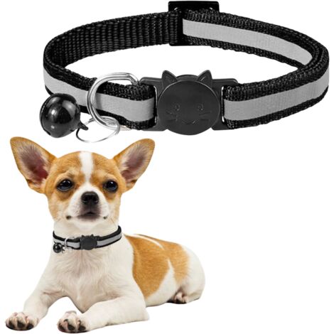 Collier pour chiens et chats avec clochette et réflecteur, réglable, solide, résistant, universel, PetJet