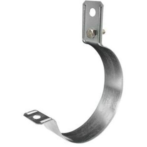 Collier pour descentes de gouttière diamètre 100 mm St/tZn avec alésage diamètre 11 mm