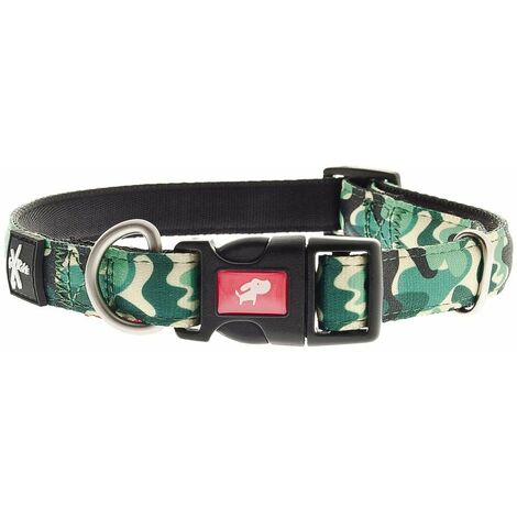 Collier réglable en nylon modèle Fuxtreme pour chiens en motif camouflage Ferribiella