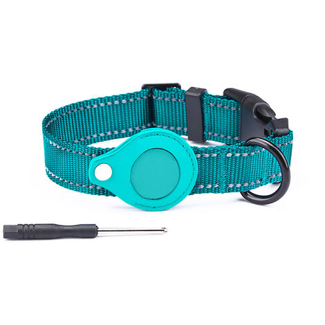 Collier Réfléchissant Pour Chien, Air Tag Heavy Duty Collier Pour Chien [Large] Collier Rembourré Pour Animal De Compagnie Avec
