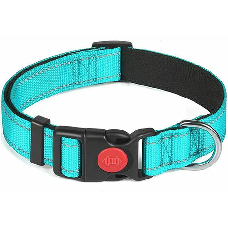 Collier Réfléchissant Pour Chien Avec Boucle De Verrouillage De Sécurité, Colliers Réglables En Nylon Pour Chiot.