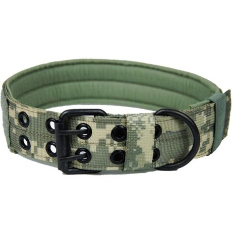 Collier réglable en nylon pour animaux de compagnie (ACU camouflage L)