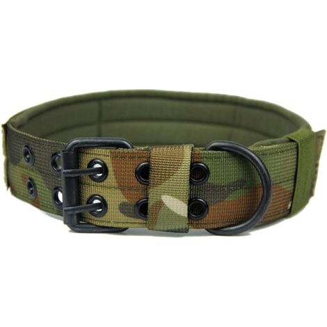 Collier réglable en nylon pour animaux de compagnie (CP camouflage M)