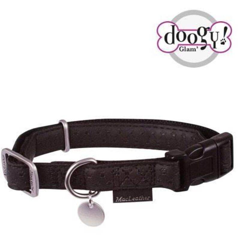 Chadog - Collier réglable Mac Leather noir Taille : T3