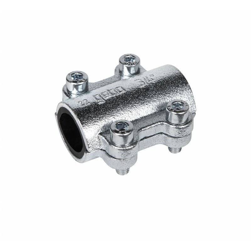 Collier réparation court pour tube acier 15x21