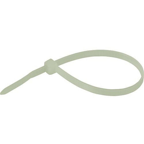 Collier resistant a la chaleur 368 x 7,6mm, nature 1 paquet de 100 pieces