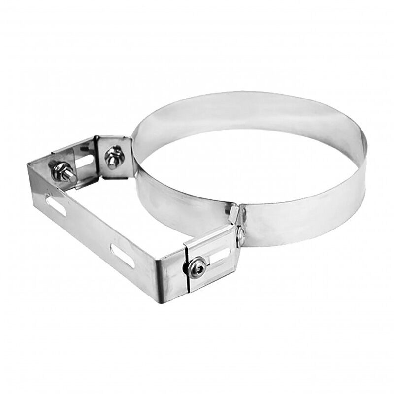 Collier Réglable Pour Tuyau De Cheminée En Acier Inoxydable Cm.20