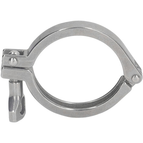 Collier Sanitaire Fixation Tuyau Type 57 - Collier Fixation Tuyaux Solide 304 avec Vis à Oreilles