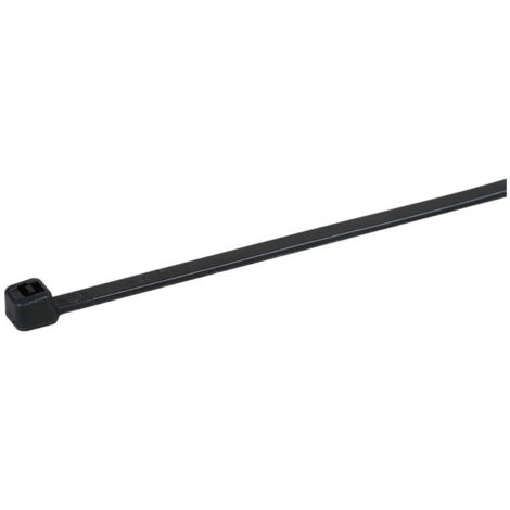 Collier serre câble électrique en polyamide noir - Format du collier colring - 100 pièces - 3,5x200mm - 130N- Noir