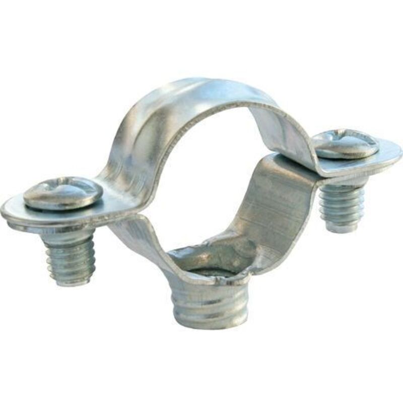 Collier simple Ø10 - Boite de 100 - Acier nickelé