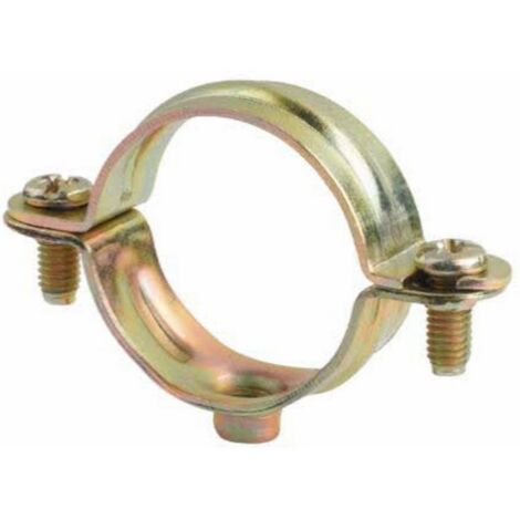 Collier simple de plomberie bichromaté 34mm par boite de 50
