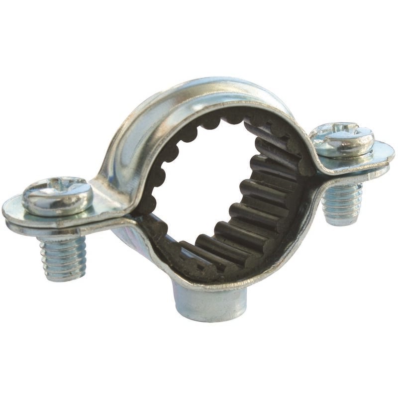 Ayor - Collier simple isophonique Ø20 - Boite de 100 - Acier nickelé