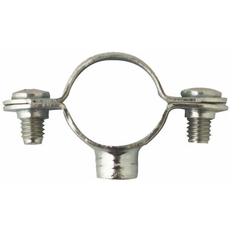 Collier Simple Plomberie pour Tube Diam.32 Acier Zn- Embase M7X150