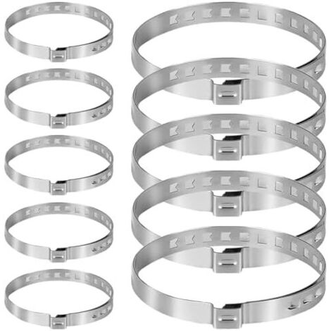 Collier Soufflet Cardan，10 Pièces soufflet de cardan universel serrage souffle 5 Petites et Grandes，pour la Plupart des VéHicules -