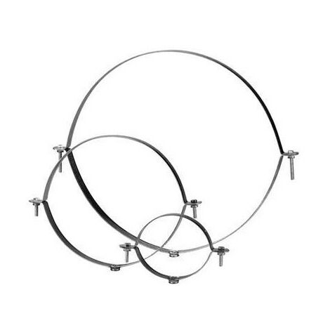 Collier support isolé double filetage pour tige de 8 ou 10 mm, D 355 mm S&P (UNELVENT) 867747
