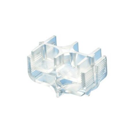 Collier universel Ø 8mm nu isolé 25X3mm translucide pour conducteur de protection (à l'unité) ERICO 711352