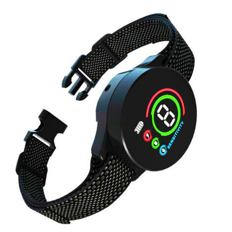 Collier vibrant - - Collier anti-aboiement, pas de choc statique, 8 niveaux de sensibilité réglable, rechargeable, 3 modes sonores, vibration et forte vibration