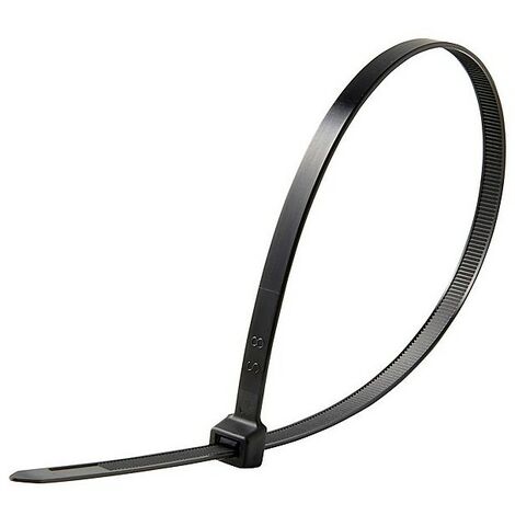 Colliers autobloquants noirs, type électricien, 4,5x300mm, 100 pièces