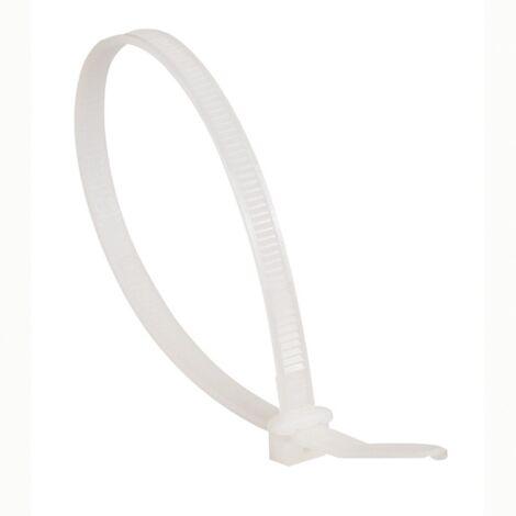 Colliers de coloration incolore pour denture extérieure 4,6 x 180 mm, serrure âge 1,6 à 46 mm, boîte de 100 pièces