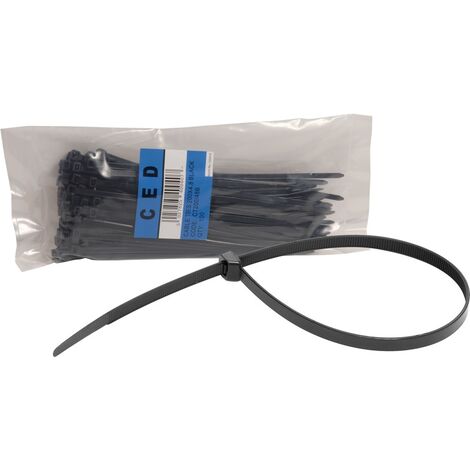 COLLIERS DE FIXATION NOIR 7,6X370MM CED CT37076B