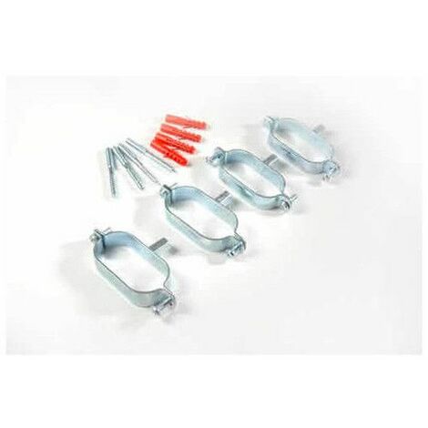 Colliers de fixation pour tube inox double DN16