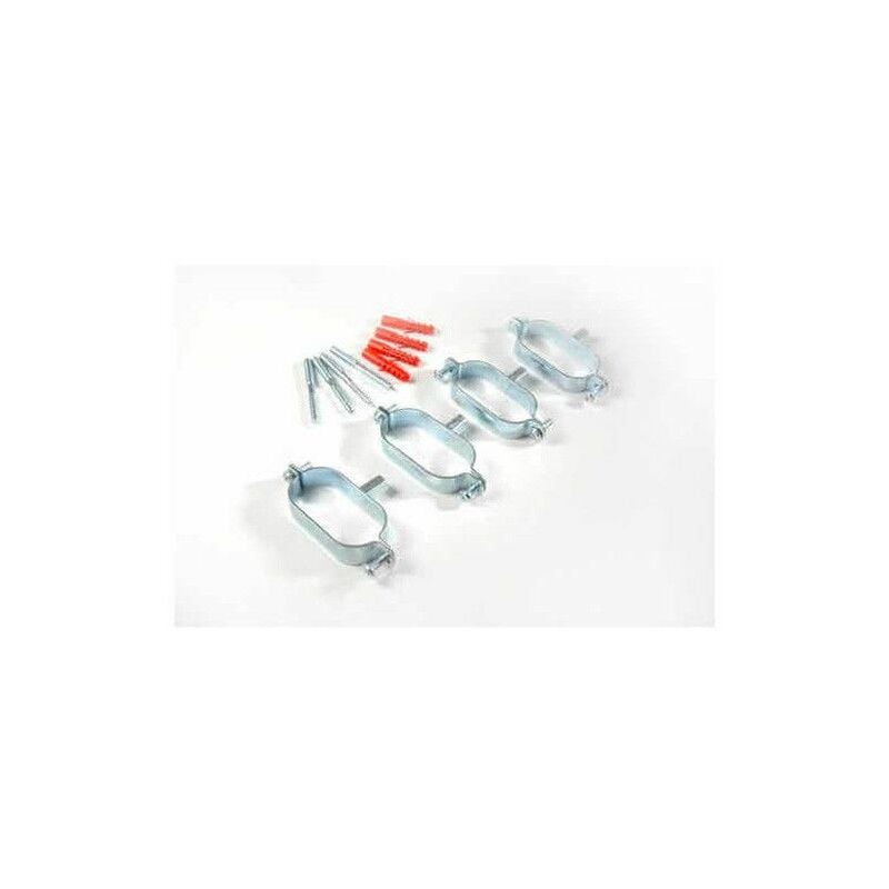 Colliers de fixation pour tube inox double DN20