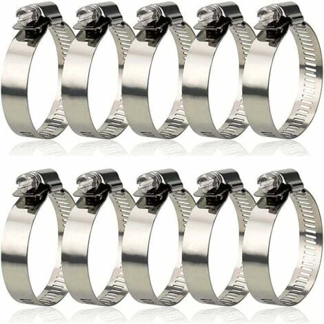 VONLIS Collier De Serrage Pour Tuyau Enroulé, Vis à Tige, Support De Tuyau, Joint De Ventilation Avec Diamètre 200 Mm, 5 Sk