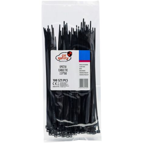 Colliers de serrage 2,5x150 mm - 100 pièces.