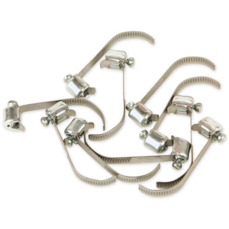 Colliers de serrage 6 à 11 mm – Acier inoxydable – Lot de 10 colliers – Résistance à la corrosion pour environnements variés