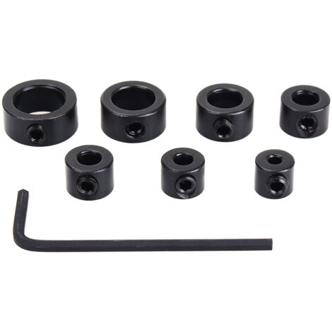 Colliers de serrage 8 pièces pour forets 3‑12mm avec clé Allen