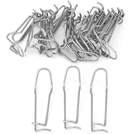 Colliers de serrage à ressort pour supports de plantes (lot de 30), en acier inoxydable, pour serres et jardins.