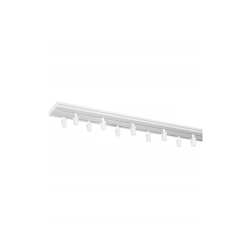 Colliers de serrage à rouleaux pour rail de plafond, blancs, 20 pièces.