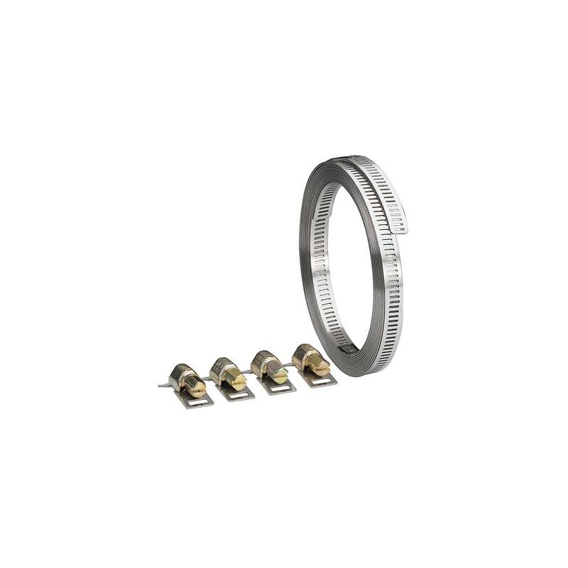 Colliers de serrage acier W1 bande ajourée sans fin, largeur 8 mm, longueur 25 m Serflex