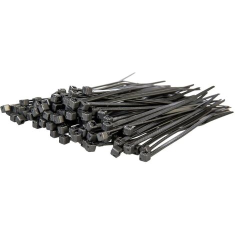 Colliers de serrage argentés longs et résistants, 370 mm x 4,8 mm, lot de 100, en nylon de qualité supérieure, fermeture éclair 150 mm x 3,6 mm, couleur argent