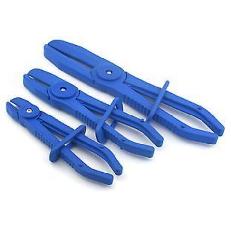 Colliers de serrage bleus, lot de 3, pour tuyaux d'essence et de liquide de refroidissement, économies de carburant, 155, 185 et 250 mm