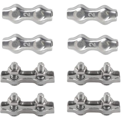 Colliers de serrage duplex M2 en acier inoxydable 304