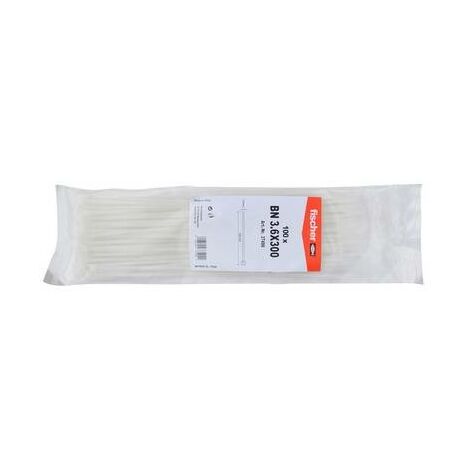 Lien de serrage 4.8X300 Nylon Polyamide 6.6 Blanc