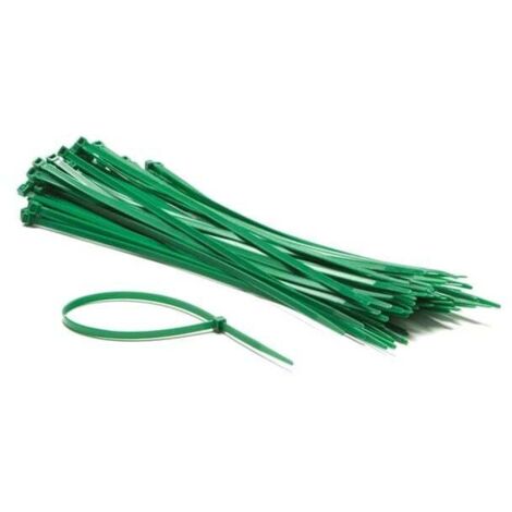COLLIERS DE SERRAGE EN NYLON - 4.8 X 300 MM - VERT (300 PCS) PEREL ECTG300