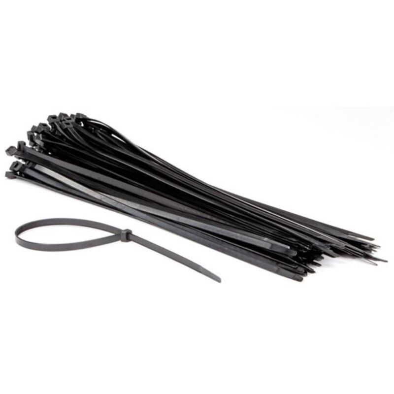 Perel - colliers de serrage en nylon - 8.8 x 500 mm - noir (100 pcs) ECTB500 RI9624 Perel - colliers de serrage en nylon - 8.8 x 500 mm - noir (100 pcs) ECTB500 RI9624