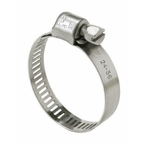Colliers de serrage inox W4 bande ajourée 12.7 mm. diamètre de serrage minimum 32-maximum 52 mm. boîte de 10 pièces - NORMA GROUP