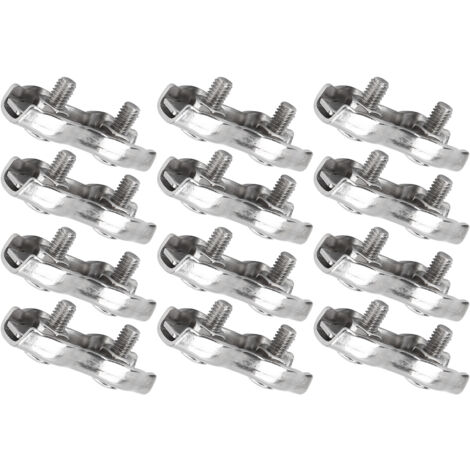 Colliers de serrage M3 en acier inoxydable, 12 pièces pour fixation câbles et cordages