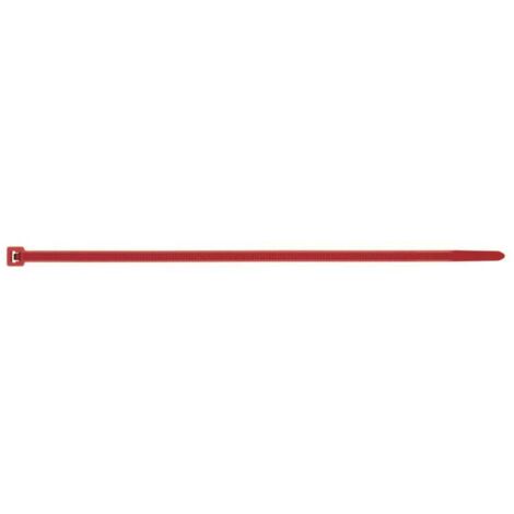 Colliers de serrage Nylon Rouge 3.6X200-100 pièces