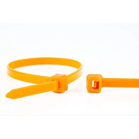 COLLIERS DE SERRAGE ORANGE, 100X2.5MM, 100 PIÈCES WKK 10025 ORANGE C