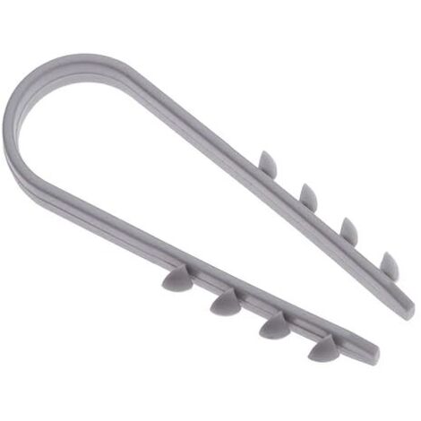 Colliers de serrage pour câbles électriques (lot de 100), en plastique souple, pour câbles Ethernet (11-18 mm), blancs.-AquaForge