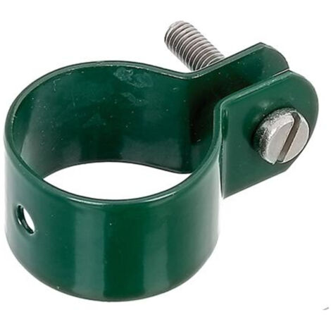 Colliers de serrage pour jambes de force galvanisés avec revtement vert 38 mm