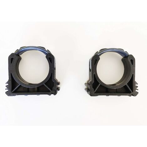 Colliers PVC de fixation à clip fermé PVC 50mm (Lot de 2) Fixation Industrielle tuyaux