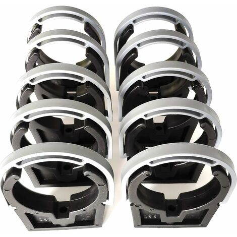 Colliers PVC de fixation à clip fermé PVC 63mm (Lot de 10)