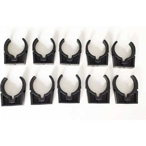 Colliers PVC de fixation à clip pince ouverte PVC 63mm (Lot de 10)
