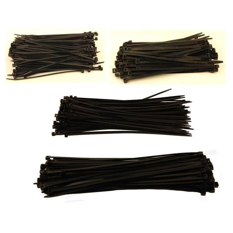 Oc-pro - Colliers rilsan 200 à 365 mm - lot de 425 colliers