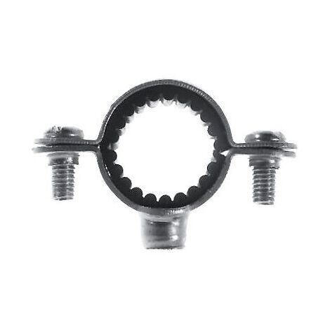 Colliers simples isophoniques acier zingué pour tuyaux et tubes diamètre 34 mm boîte de 50 pièces - FISCHER SAS